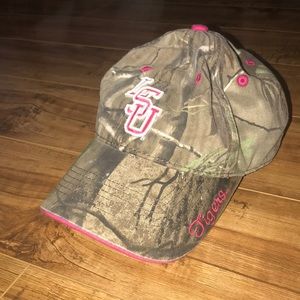 LSU camo ball cap